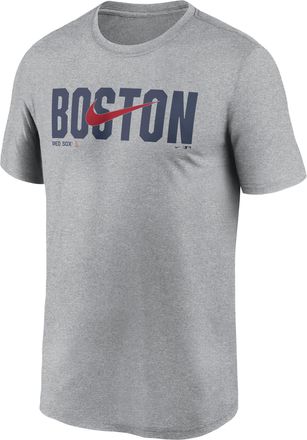 Nike Boston Red Sox Swoosh Legend Nike Mens Dri-FIT MLB T-Shirt in Grey | NKGK06GBQ-RSQ