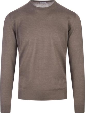 Fedeli Raffinato Pullover - Heren - Cashmere truien - Bruin - 5XL - Kasjmier - Truien & Vesten
