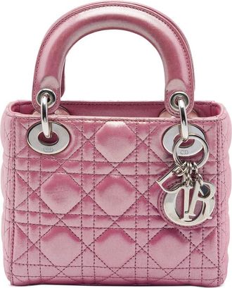 Dior Pre-owned Dior Mini Iridescent Lambskin Cannage Lady Dior Ladies VKVTIFRMZKZTRBSP