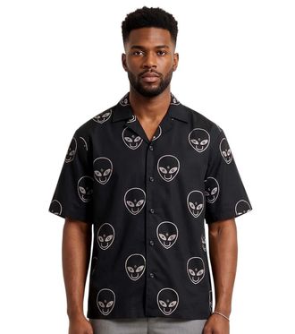 HUGO BOSS Black Relaxed Graphic Shirts