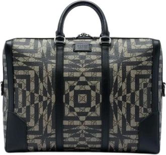 Gucci Pre-owned Caleido Eden Briefcase - unisex - Vintage Handtas - Beige - ONE Size - Vintage