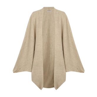 Cortana Dames, Blouses & Shirts, Beige, Maat: ONE Size Wol