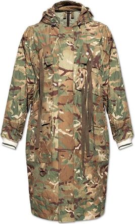 Dolce & Gabbana Camo Hoodie Jas - Heren - Parka Jassen - Wit - S - Jassen