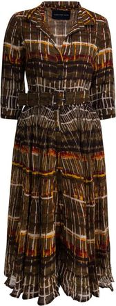 Samantha Sung Aster Dress - Dames - Shirt Kleedjes - Veelkleurig - XS - Wol - Kleedjes