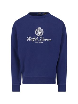 Polo Ralph Lauren Felpa Logo In Cotone