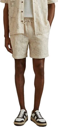 Reiss Atla Floral Crochet Short