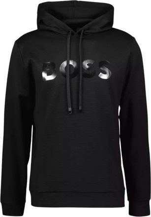 HUGO BOSS Soody Mirror Hoodie - Heren - Hoodies - Zwart - 2XL - Katoen - Hoodies & sweatvesten