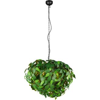 Reality Lampada a sospensione 4 luci, verde, D70 cm, Leavy