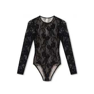Zimmermann Lace Black Top - female - Zimmermann - Full-Body - Black - M - Tops