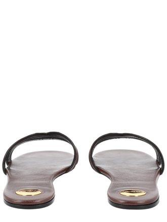 Saint Laurent Mabrouka Sandals - Brown