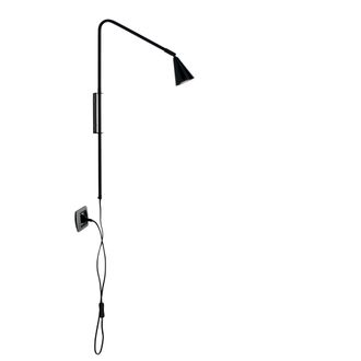 Luce-Ambiente-Design Enea Wall Lamp in Black Metal 1xgu10 7x9
