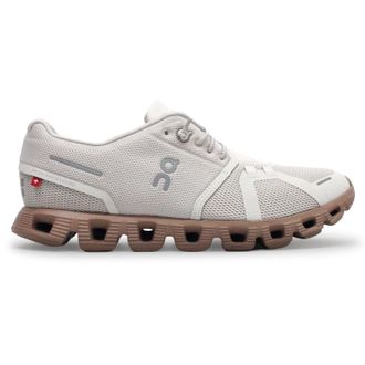 On Cloud 5 Textile Synthetic Womens Running Trainers - Sand Rosebrown - Size:UK 6.5