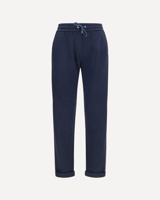 Brunello Cucinelli Drawstring Pants in cotton and silk blend Female XXS