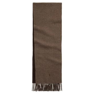 Polo Ralph Lauren Accessoires, Dames, Bruin, ONE Size, Wol, Wol Sjaal