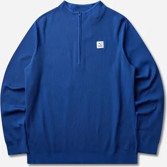 Puma Men s SAYSKY Half-Zip Longsleeve Top Cobalt Glaze