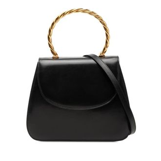 Ferragamo Pre-owned Ferragamo Calfskin Metal Top Handle Bag Ladies BQ8TQM2DH0F1JSLR