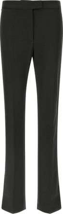 Sportmax Guglia Broek - Dames - Straight fit broeken - Zwart - M - Wol - Broeken