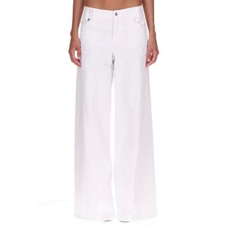 Ermanno Scervino Dames, Jeans, Wit, Maat: XS Katoen
