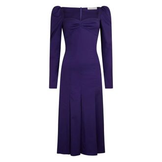 Philosophy di Lorenzo Serafini Elegant Long Dress - Dames - Casual kleedjes - Paars - XS - Polyester - Kleedjes