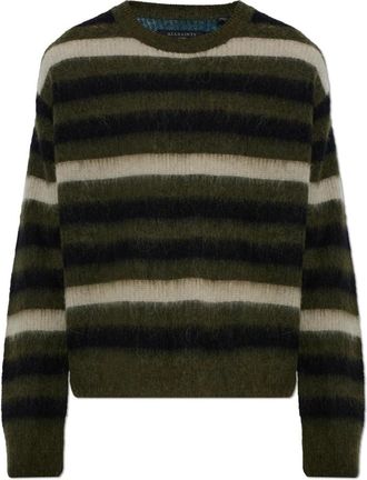 AllSaints Sammie Sweater - Heren - Ronde hals truien - Groen - L - Wol - Truien & Vesten