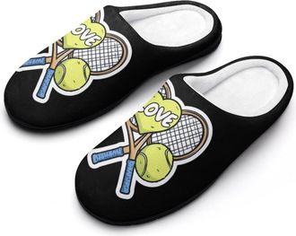 Generic Tennis Ball Sport Mens Slippers Comfortable And Non-slip Cotton Slipper Shoe for House