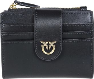 Pinko Multi Purpose Wallet Vitello - Dames - Portefeuilles - Zwart - ONE Size - Katoen - Accessoires