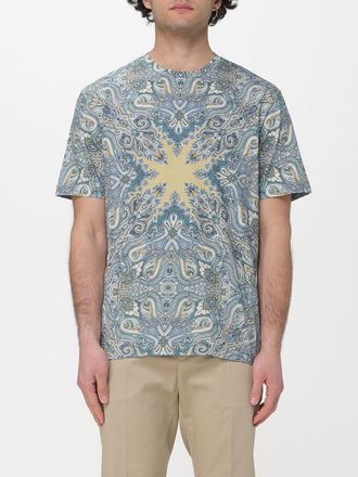 Etro T-shirt in cotone con stampa piazzata Etro