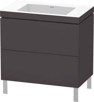 Duravit Duravit L-cube C-conjunto Vertical, 2 Cajones, Sin Rebosadero