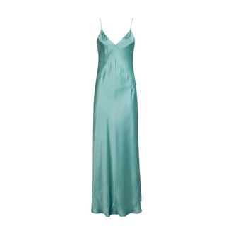 Eleventy Long Sleeveless Dress - female - Eleventy - Gowns - Green - S - Dresses
