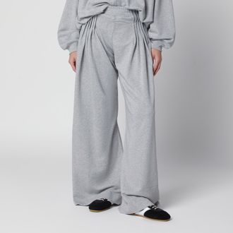 Dries Van Noten Pantaloni Hamesa grigi in cotone