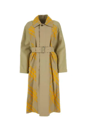 Burberry Two Tone Cotton Reversible Bradford Trench Coat