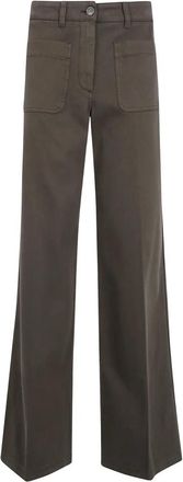 Etro Wide Broeken - Dames - Wijde Broeken - Groen - W28 - Broeken