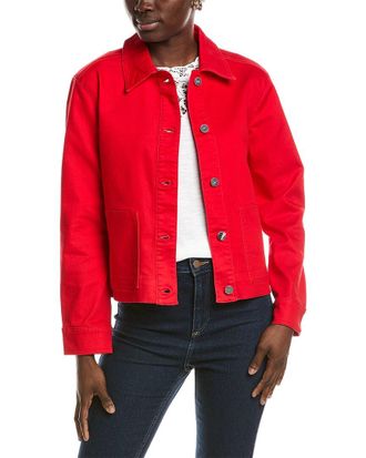 Jones New York Patch Pocket Denim Jacket