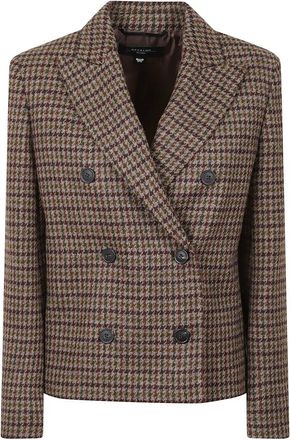 Max Mara Dames, Jassen, Bruin, Maat: 2XS Wol