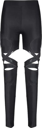 Barrow cut-out strap leggings - Black