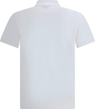 Fendi Mens Cotton Polo Bianco Shirts T-shirts And Polos