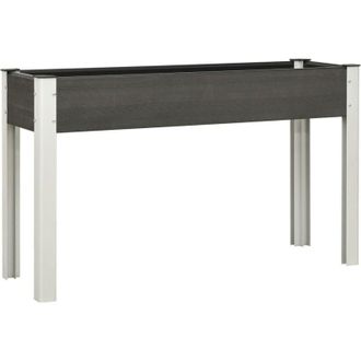 vidaXL Arriate De Jard&iacute;n Wpc Gris 120x40x75 Cm Vidaxl