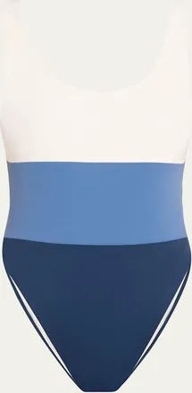 Anemos Hume Tricolor One-Piece Swimsuit