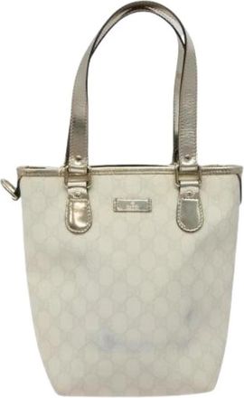 Gucci Pre-owned Vintage Tote - Dames - Vintage Handtas - Wit - ONE Size - Leer - Vintage