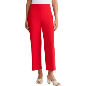 Jones New York Texture Crop Pants in Rouge at Nordstrom, Size X-Large
