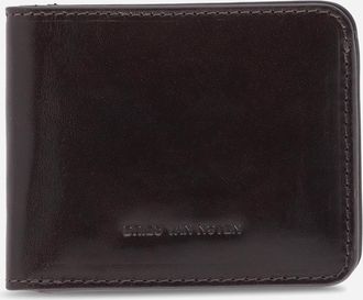 Dries Van Noten Leather Wallet Dark Grey