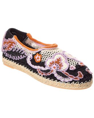 Valentino Vlogo Signature Crochet Espadrille