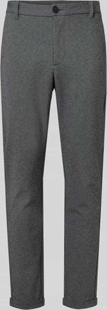 Lindbergh Lindbergh Cropped Stoffhose mit französischen Eingrifftaschen in Mittelgrau, Größe XXL