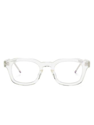 Thom Browne square-frame glasses - unisex - Acetate - 48 - White