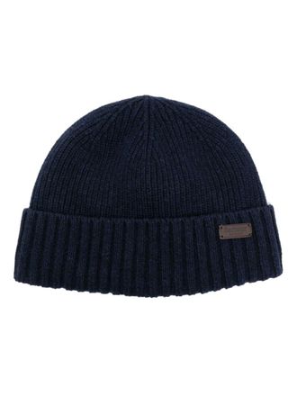 Barbour Ribgebreide muts - Blauw