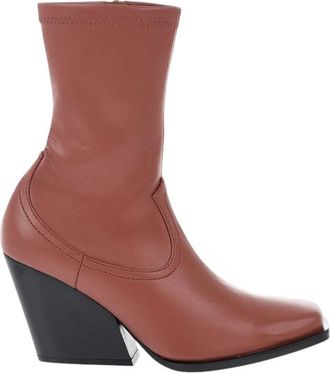 Stella McCartney Brown Western Ankle Boots