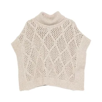 PESERICO Dames, Truien, Beige, Maat: M