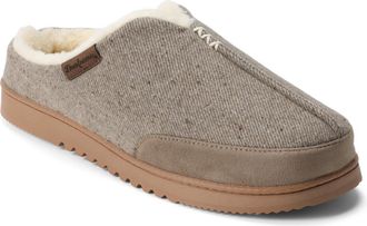 Dearfoams Mens Aldan Notch Clog Slippers