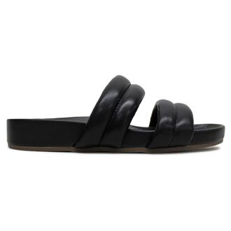 Vionic Mayla Synthetic Leather Womens Slippers Sandals - Black - Size:UK 4