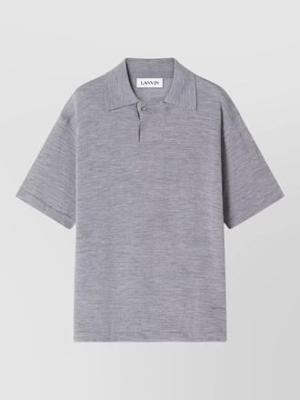 Lanvin shirt polo collar short sleeves straight hem